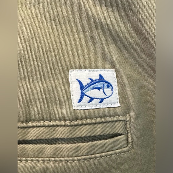 Southern Tide Dark Khaki Shorts Cotton/Spandex Men’s Size 40 - Picture 3 of 9